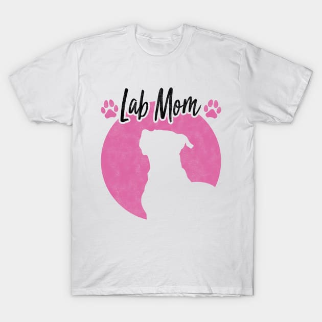 Lab Mom, Labrador Retriever lover Mother's Day T-Shirt by BenTee